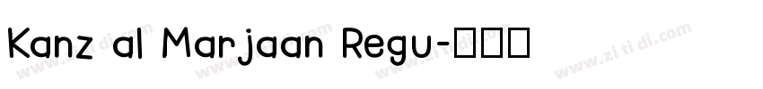 Kanz al Marjaan Regu字体转换